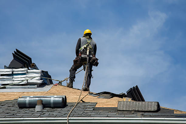 Professional Roofing technician working in East Troy, WI